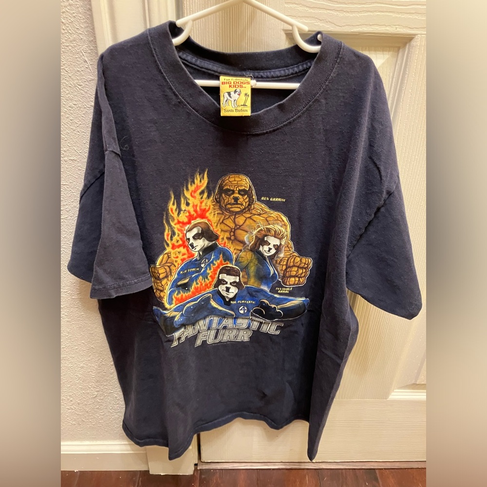 Vintage Big Dogs Fantastic Furr kids shirt 16/18
